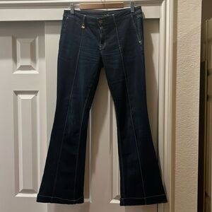 Cache stretch flare jeans
